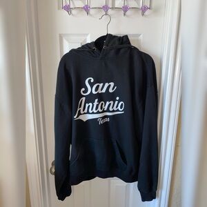 San Antonio Texas Black Hoodie